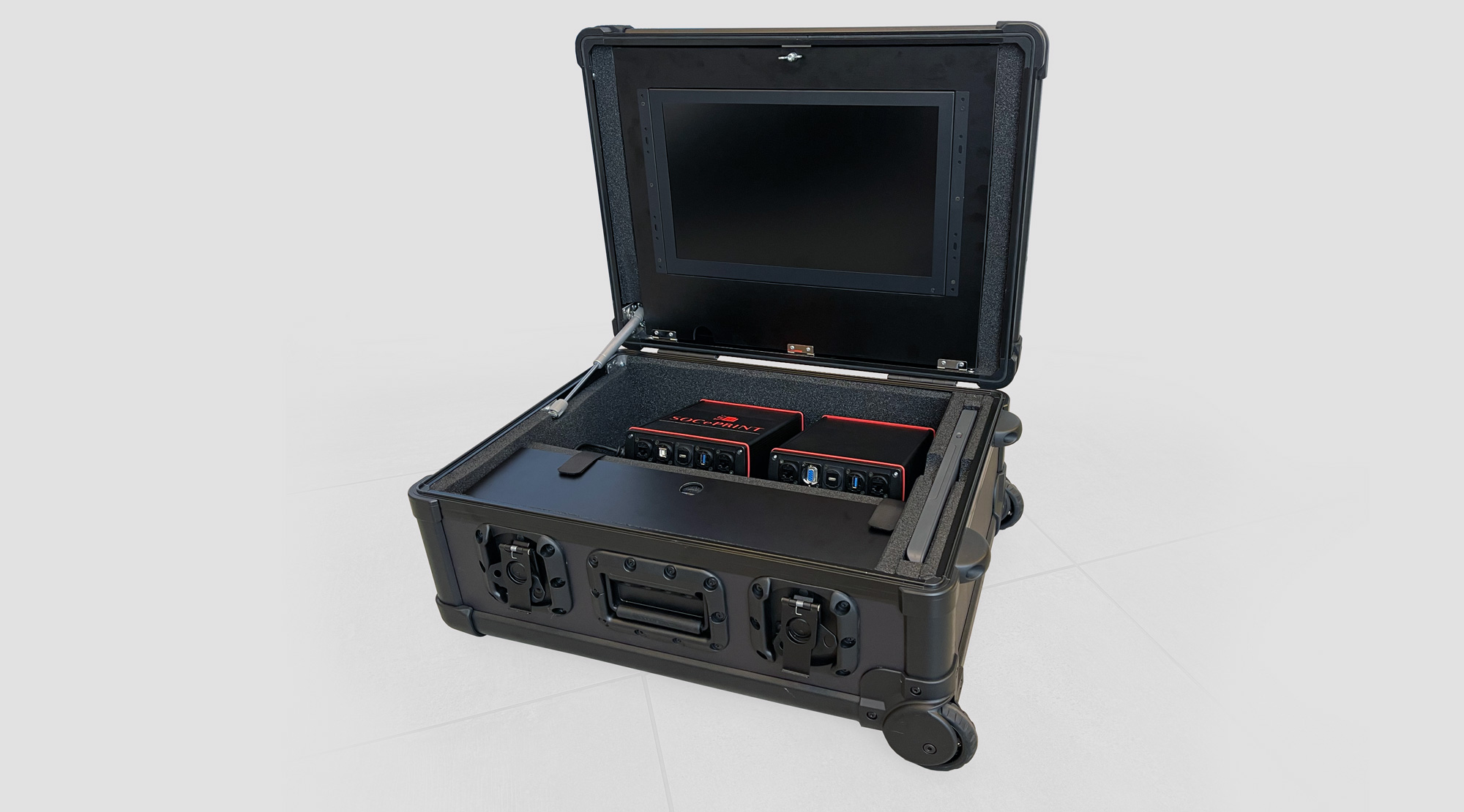 Installation d'écran dans une Flightcase