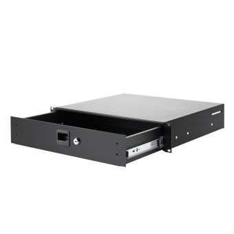Tiroir de rack 2 U en aluminium