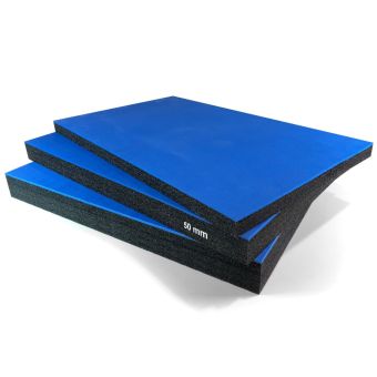 Multilayer Foam 35 mm Blue Top Cutting Service