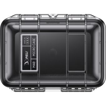 Peli M40 Micro Case Noir Transparent