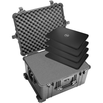 Caisse standard pour ordinateurs portables multiples de 4 à 10 unités de 14 à 17 pouces